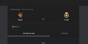 Soi Kèo Basel Vs FCSB Lúc 00h45 Ngày 07/11: Giải Vòng Bảng UEFA Europa 9 Tình hình thi đấu của Basel vs FCSB qua các trận trước
