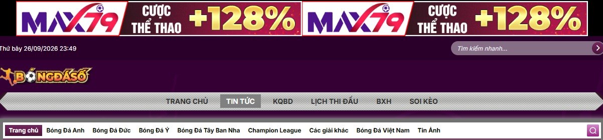 Giới thiệu các chuyên mục thông tin tại Bongdaso